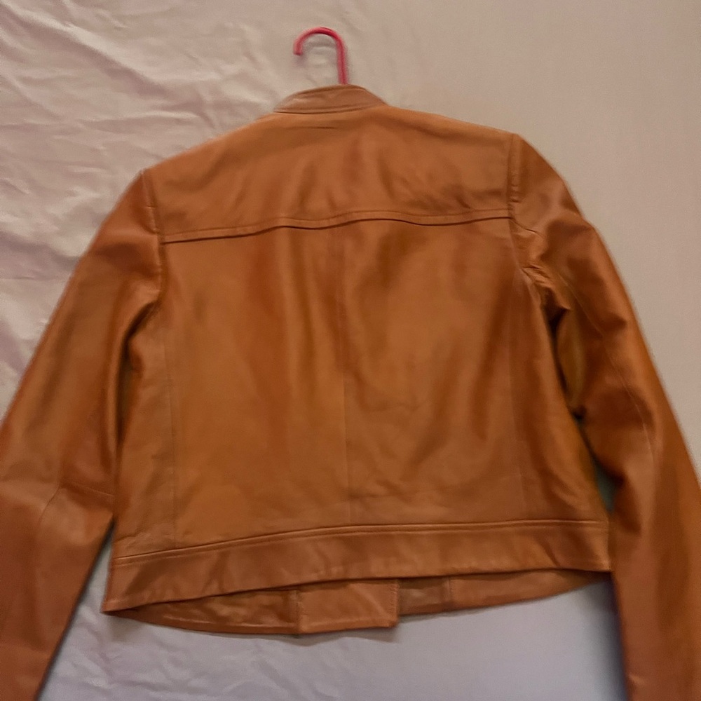 MICHAEL Michael Kors Brown Leather Jacket - Picture 3 of 3